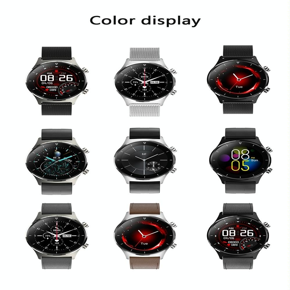 Waterproof Smart Watch With Heart / Bp / Oxygen / Sleep Monitoring - Ip68 - Black