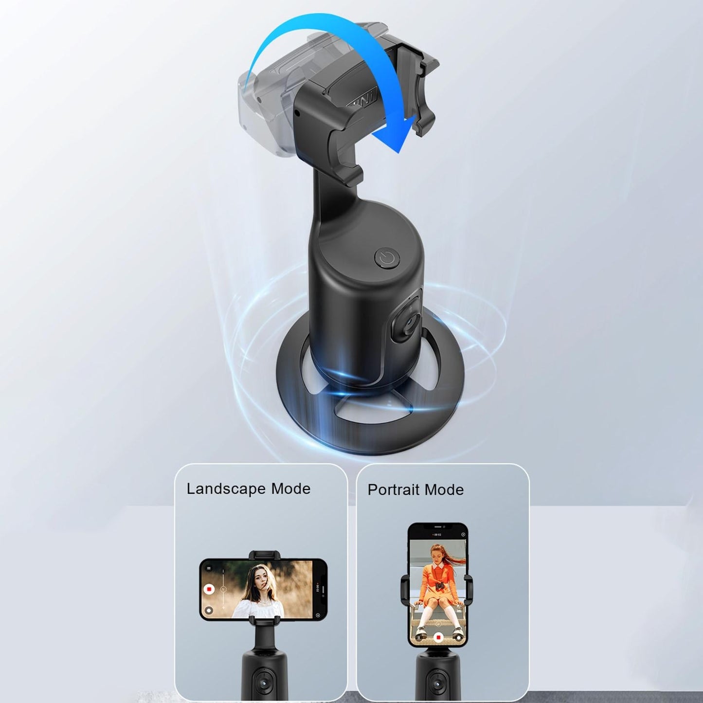 360 Rotation Follow-up Gimbal Stabilizer with 1 / 4-inch Interface - Black