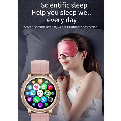 1.3 Inch Ips Colour Screen Ip67 Waterproof Smart Watch Support Sleep Monitor / Heart Rate Monitor / Blood Pressure Monitor - Black