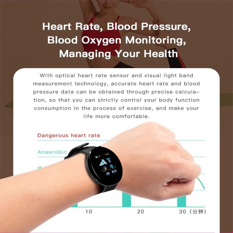 Smart Watch With Call Reminder And Health Monitoring - Waterproof - Blue