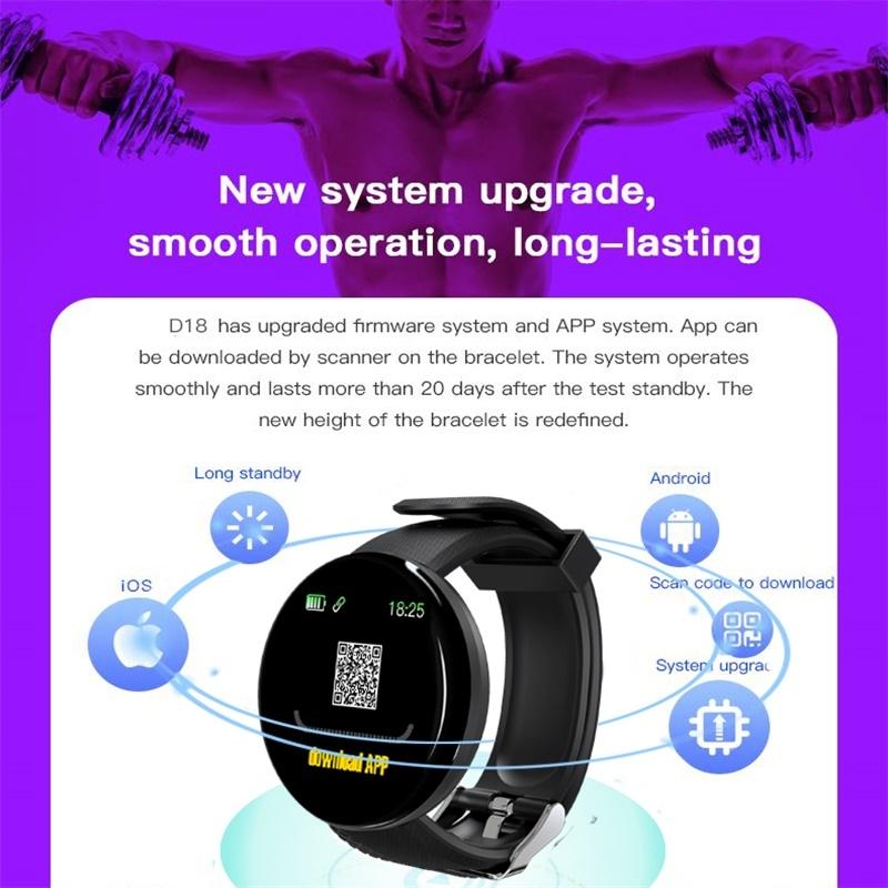 Smart Watch With Call Reminder And Health Monitoring - Waterproof - Blue