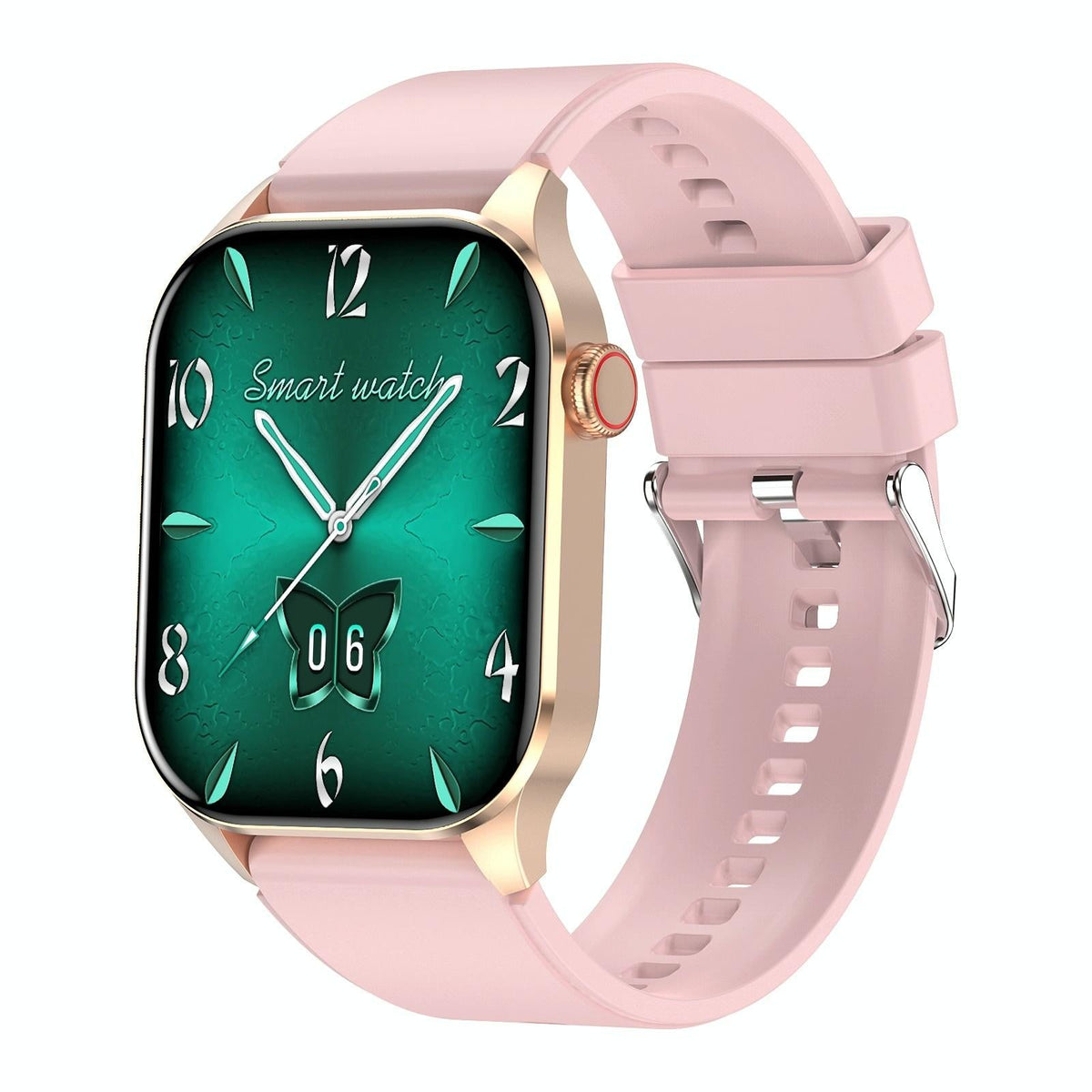 Waterproof Smart Watch With Bluetooth And Blood Oxygen Monitoring - Ip68 - Pink