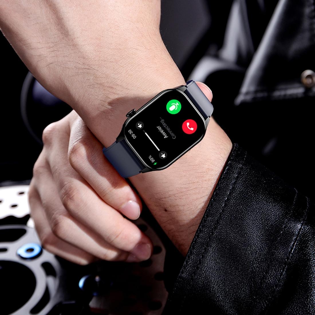 Waterproof Smart Watch With Bluetooth And Blood Oxygen Monitoring - Ip68 - Pink
