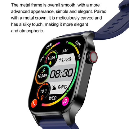 Waterproof Smart Watch With Bluetooth And Blood Oxygen Monitoring - Ip68 - Pink