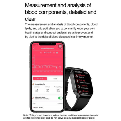 Waterproof Smart Watch With Bluetooth And Blood Oxygen Monitoring - Ip68 - Pink
