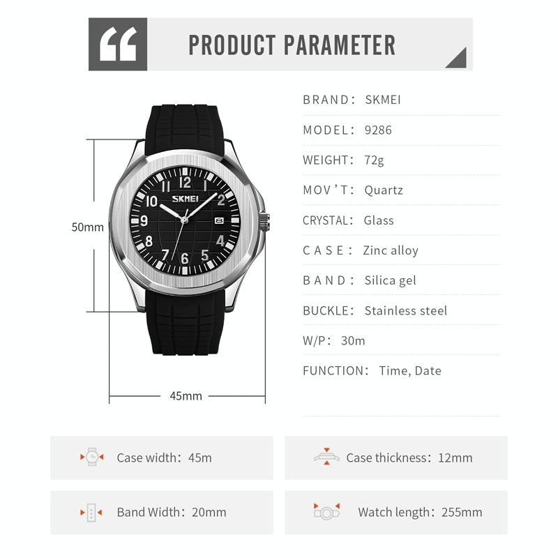 Waterproof Men Multifunctional Outdoor Watch - Blue