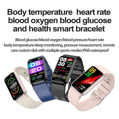 Smart Health Monitoring Watch With Colour Screen - Black