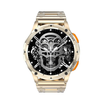 1.43 Inch Amoled Round Screen Steel Strap Smart Watch - Silver