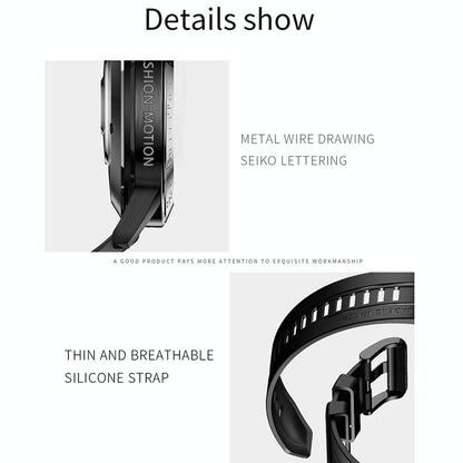 1.3 Inch Full-Fit Round Screen Smart Watch Support Sleep Monitor / Heart Rate Monitor / Temperature Monitoring Black