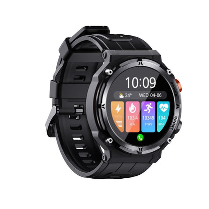 Smart Watch With Heart Rate Blood Pressure And Oxygen Monitoring - Black