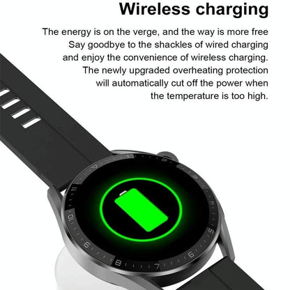 Smart Silicone Watch With Colour Screen - Black