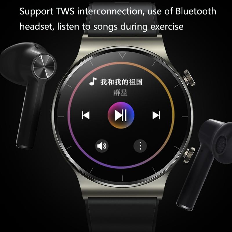 Tws Bluetooth Headset Smart Watch Mp3 Music Sports Business Bluetooth Call Watch Black