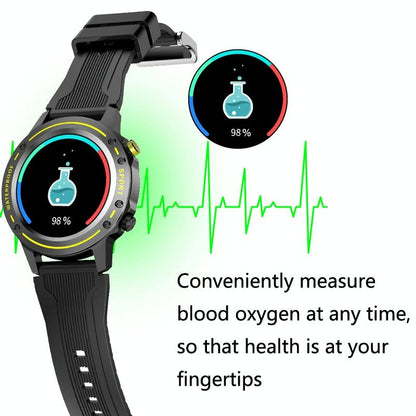 Waterproof Bluetooth Bracelet With Hr And Temperature Tracking - Yellow