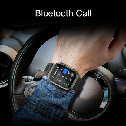 Ip68 Waterproof Bluetooth Smart Watch Health Monitor - Black