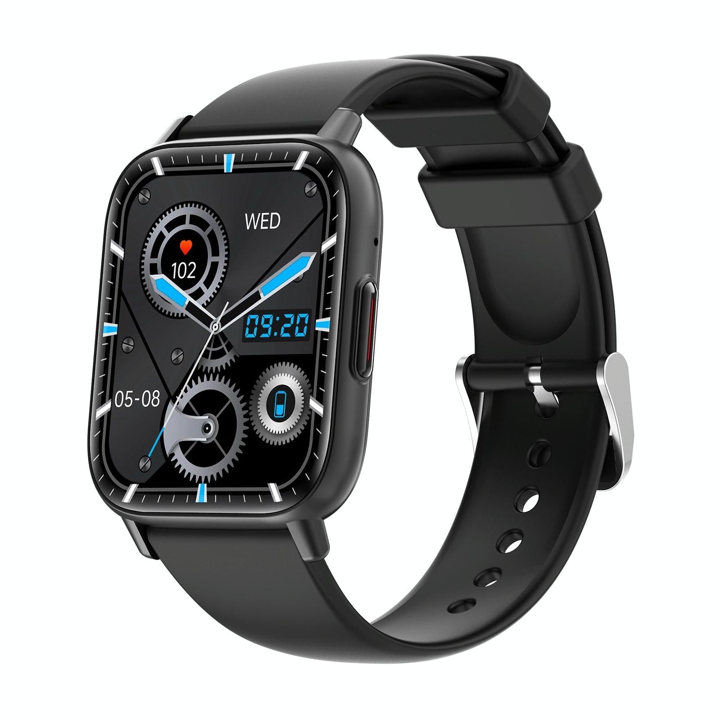 1.83 Inch Bt5.2 Smart Sport Watch Support Sleep / Heart Rate / Blood Oxygen / Temperature / Heart Sugar / Blood Pressure Health Monitor - Black