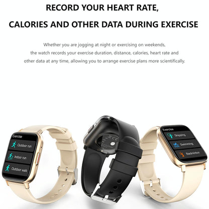 1.83 Inch Bt5.2 Smart Sport Watch Support Sleep / Heart Rate / Blood Oxygen / Temperature / Heart Sugar / Blood Pressure Health Monitor - Black