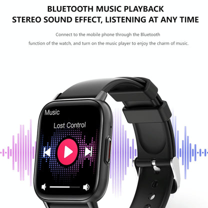 1.83 Inch Bt5.2 Smart Sport Watch Support Sleep / Heart Rate / Blood Oxygen / Temperature / Heart Sugar / Blood Pressure Health Monitor - Black