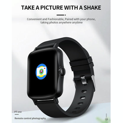 1.44 Inch Ip67 Waterproof Smart Watch With Hd Touch Screen - Pink