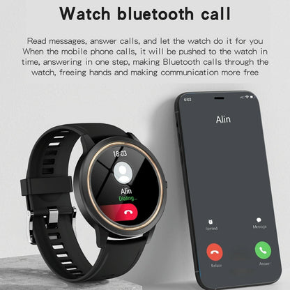 1.32 Inch Ips Hd Screen Smart Watch Support Bluetooth Calling / Blood Pressure Monitoring - Pink