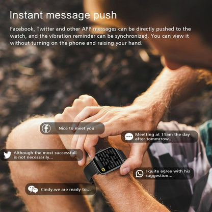 1.69 Inch Ip67 Waterproof Smart Watch With Bluetooth Call & Multiple Sports Modes - Black
