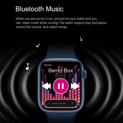 Waterproof Smart Watch With Colour Screen - 1 Inch - Black