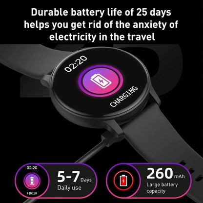 Bluetooth Talk Smartwatch Multi-Function Monitor Heart Rate / Blood Pressure / Blood Oxygen / Sleep - Black