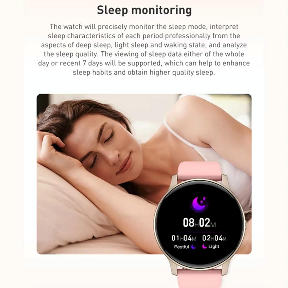 Bluetooth Talk Smartwatch Multi-Function Monitor Heart Rate / Blood Pressure / Blood Oxygen / Sleep - Black