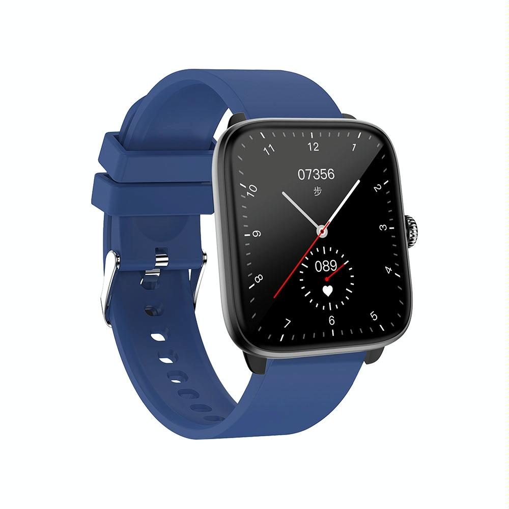 1.96 Inch Ip67 Waterproof Silicone Band Smart Watch Supports Dual-Mode Bluetooth Call / Heart Rate Monitoring - Black