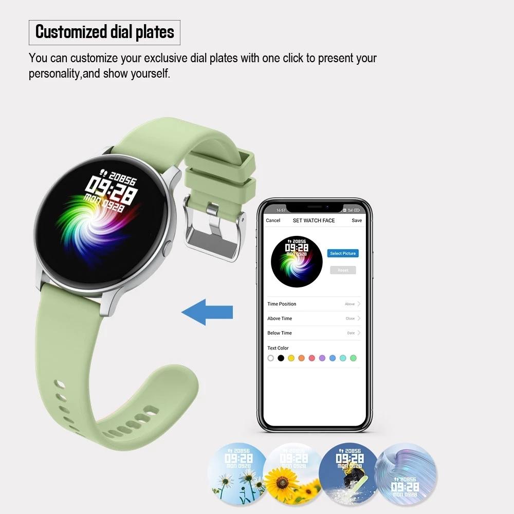 Smart Watch With Heart Rate And Blood Pressure Monitoring - Black
