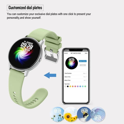 Smart Watch With Heart Rate And Blood Pressure Monitoring - Black
