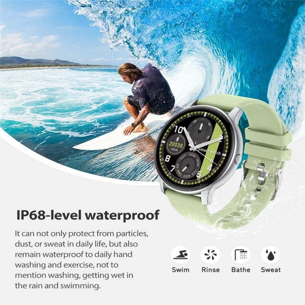 Smart Watch With Heart Rate And Blood Pressure Monitoring - Black