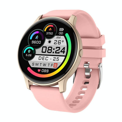 Smart Watch With Heart Rate And Blood Pressure Monitoring - Black