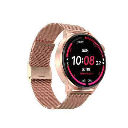 Steel Smart Watch With Colour Screen - Dt4 - Black
