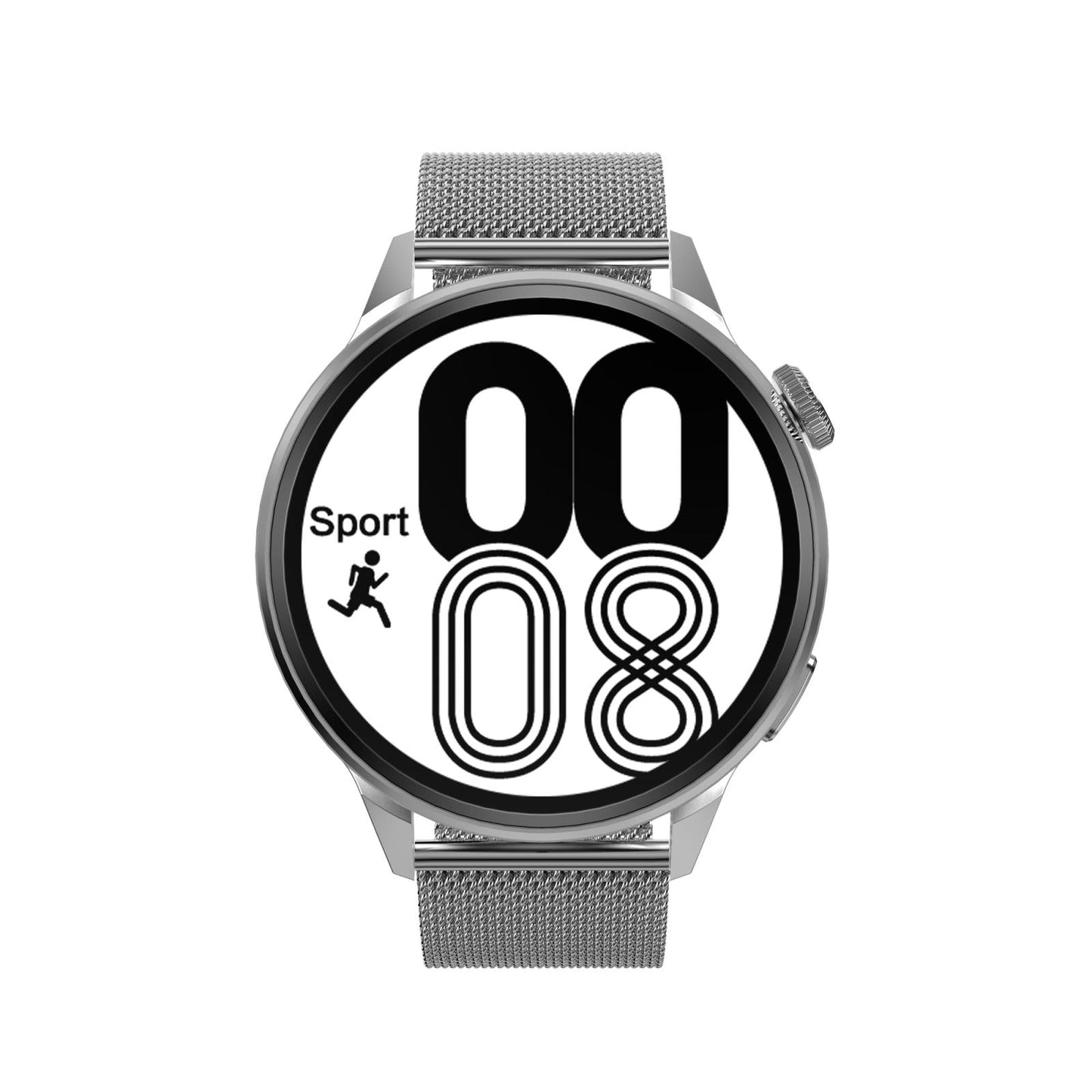 Steel Smart Watch With Colour Screen - Dt4 - Black