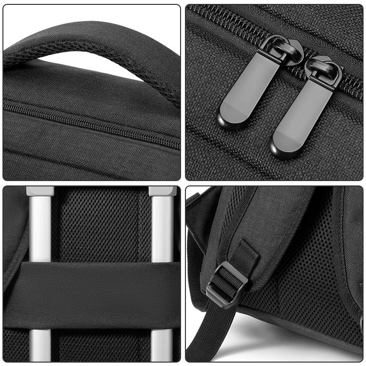 Multifunctional Laptop Backpack in Oxford Cloth - Cxs-605 - Black