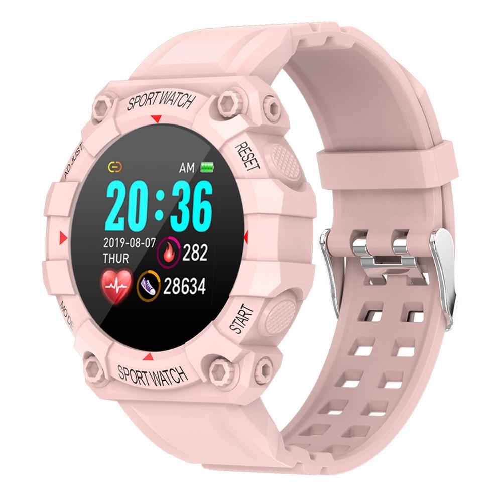 1.3 Inch Colour Round Screen Sport Smart Watch Support Heart Rate / Multi-Sports Mode - Black