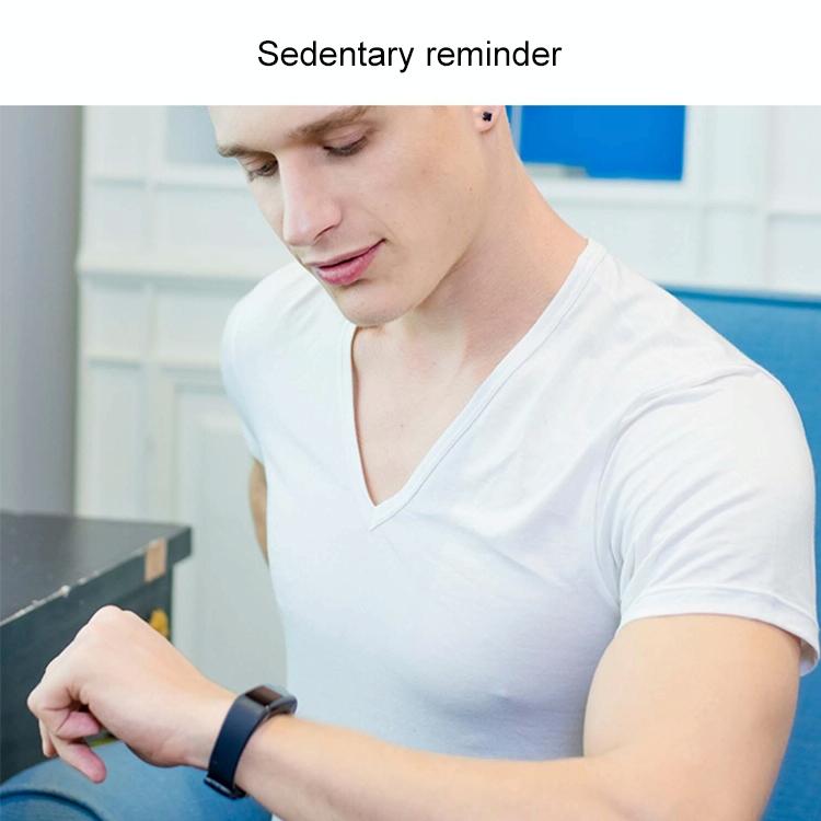 Smart Oled Bracelet With Call Reminder And Health Monitoring - Black