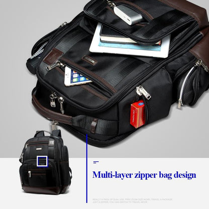 Large Capacity Multi-layer Laptop Backpack with Breathable Design - 15.6 Inch Black - 35x20x43cm