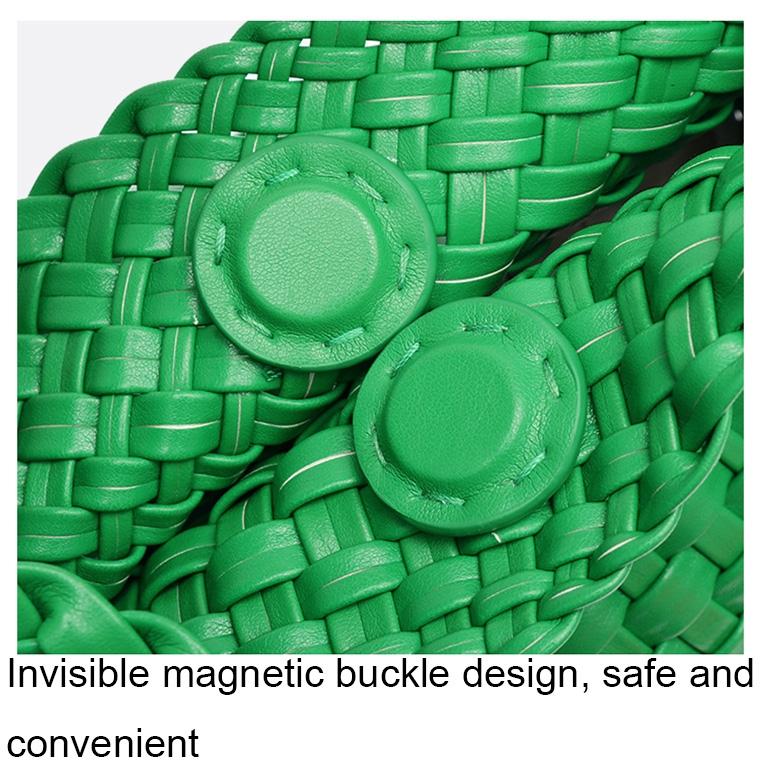 Apricot Hand Woven 2-in-1 Shoulder Bag - Brown