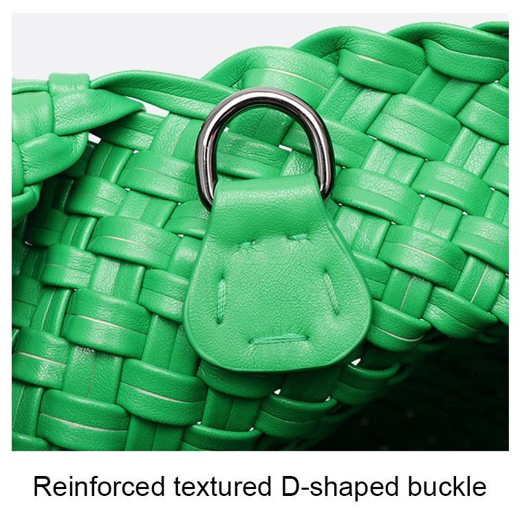 Apricot Hand Woven 2-in-1 Shoulder Bag - Brown