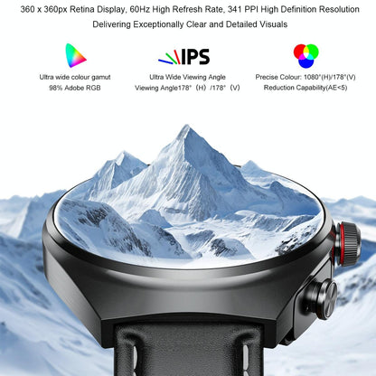 1.53 Inch Ips Screen 2 In 1 Bluetooth Earphone Smart Watch - Silver