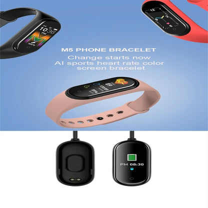 Waterproof Bluetooth Smart Watch With Hr / Bp Monitoring And Colour Screen - Red
