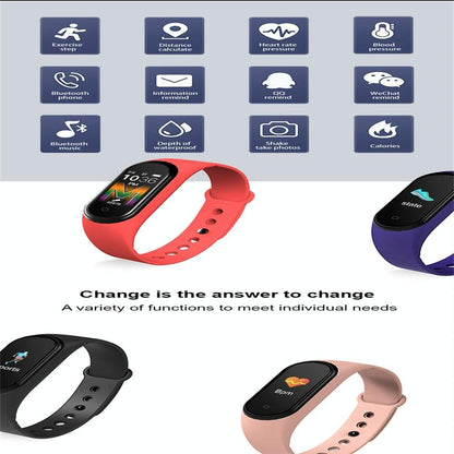 Waterproof Bluetooth Smart Watch With Hr / Bp Monitoring And Colour Screen - Red