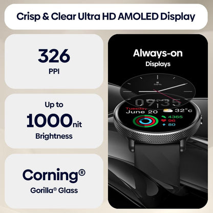 1.43 Inch Screen Voice Calling Smart Watch Support Heart Rate / Blood Pressure / Blood Oxygen - Silver