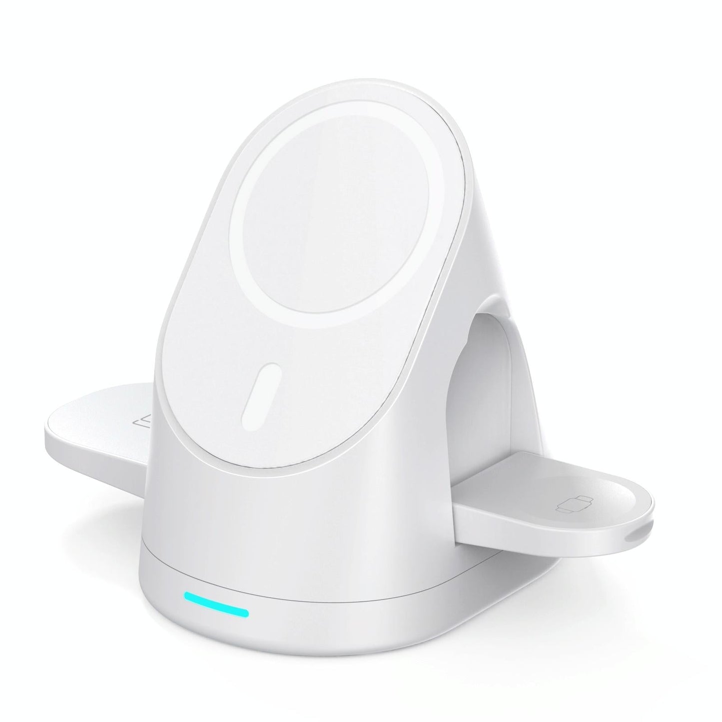 3 In 1 Magnetic Wireless Charging Bracket For Smartphone Iwatch Airpods - White