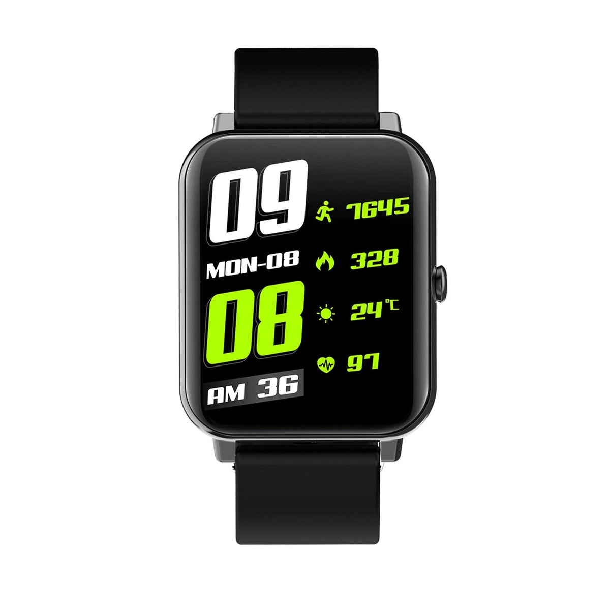 1.69 Inch Tft Screen Ip67 Waterproof Smart Watch Support Body Temperature Monitoring / Sleep Monitoring / Heart Rate Monitoring / Incoming Call Reminder - Blue