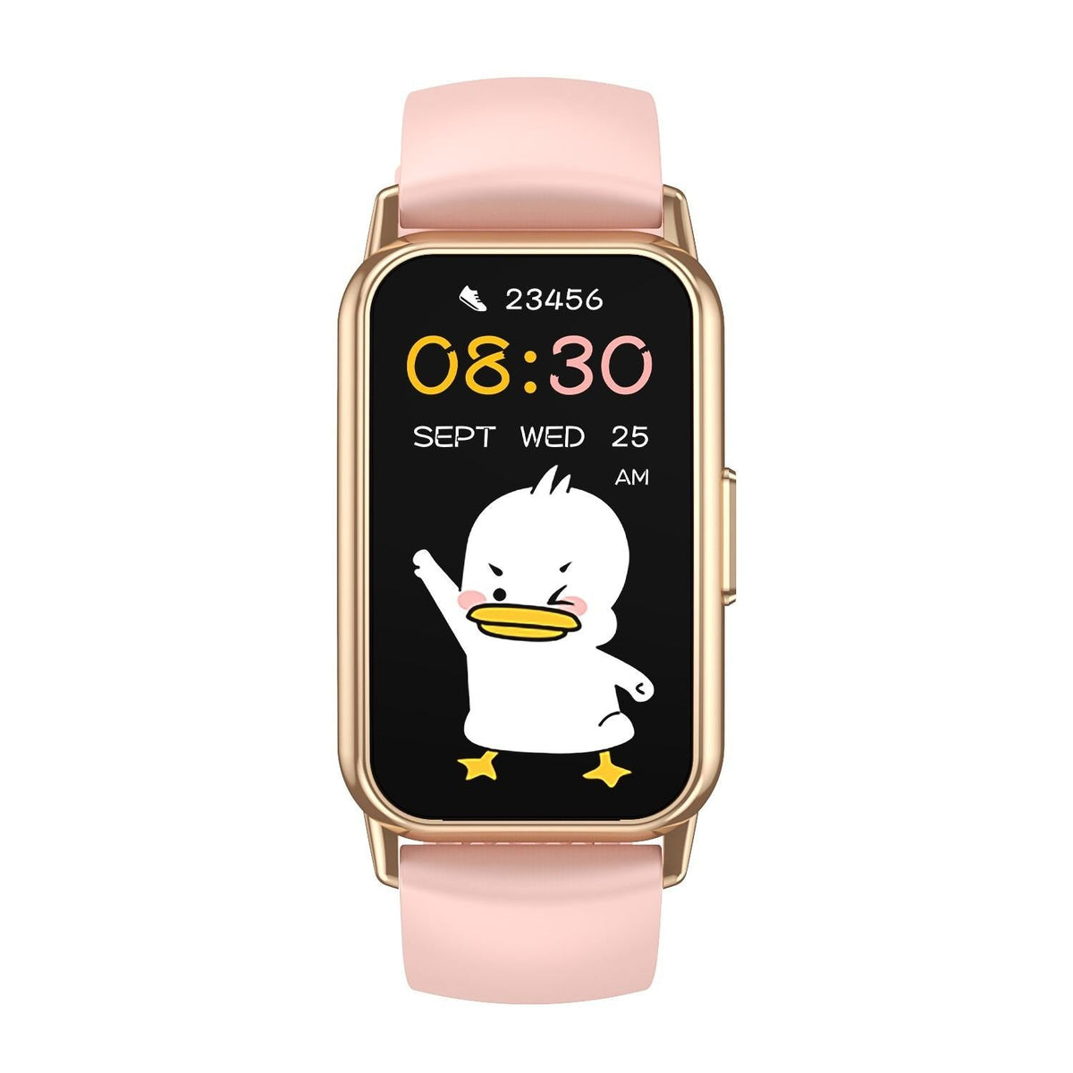 1.47 Inch Waterproof Smart Watch Heart Rate & Blood Pressure Support - Pink