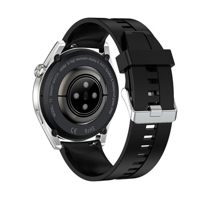 Waterproof Silicone Smartwatch With Colour Display - Silver