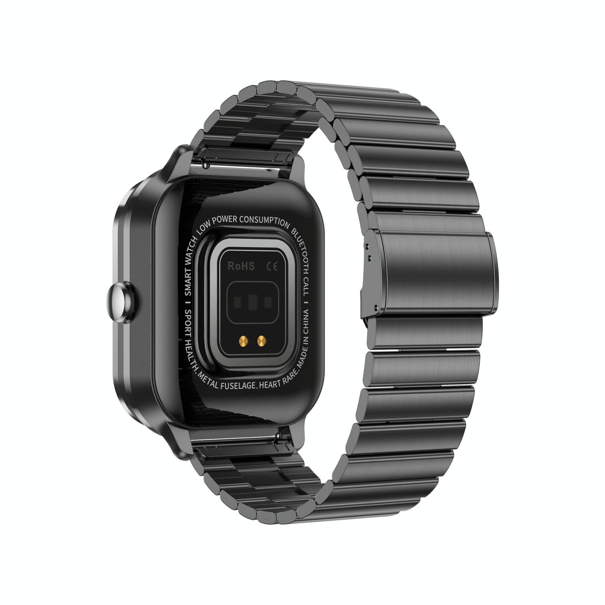 2.01 Inch 2 In 1 Bluetooth Earphone Smart Watch With Nfc & Steel Strap - Space Grey