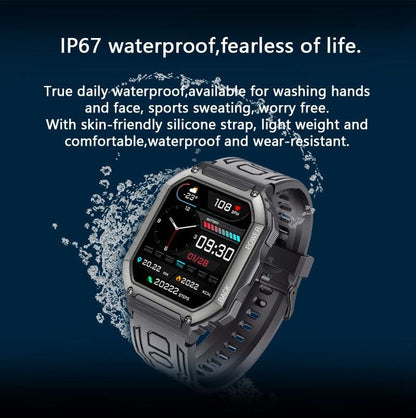 1.8 Inch Heart Rate Blood Pressure Monitoring Smart Calling Watch - Green